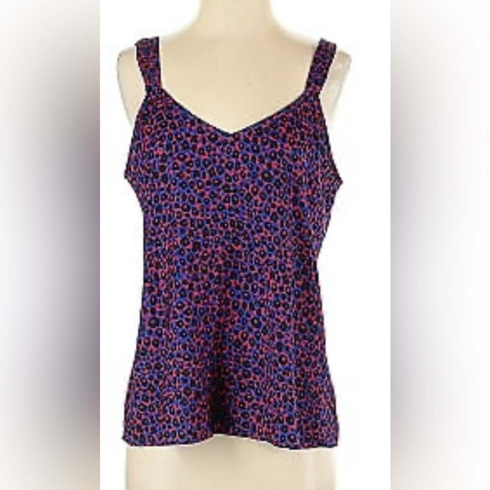 David Lerner print Sleeveless Camisole XL NWOT